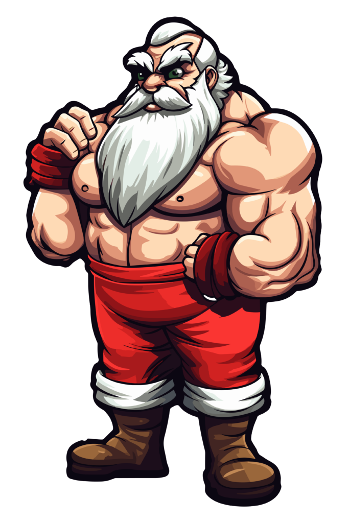 Santa Animado 2 — vector para corte CNC
