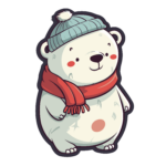 vector descargable para reproducir la imagen de un Oso blanco 3. Utiliza tu máquina de corte CNC para la realización de este proyecto.