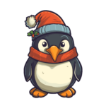 vector descargable para reproducir la imagen de un Pingüino 1. Utiliza tu máquina de corte CNC para la realización de este proyecto.