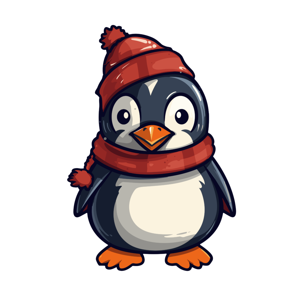 Pingüino 3 — vector para corte CNC