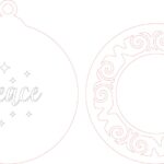 Esfera navideña de 2 capas #8 - Vector descarganle para corte CNC y grabado laser gratis | Stanser