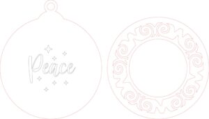 Esfera navideña de 2 capas #8