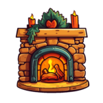 vector descargable para reproducir la imagen de una Chimenea 1. Utiliza tu máquina de corte CNC para la realización de este proyecto.