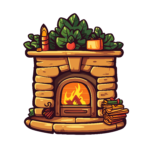 vector descargable para reproducir la imagen de una Chimenea 4. Utiliza tu máquina de corte CNC para la realización de este proyecto.