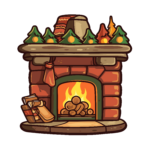 vector descargable para reproducir la imagen de una Chimenea 5. Utiliza tu máquina de corte CNC para la realización de este proyecto.