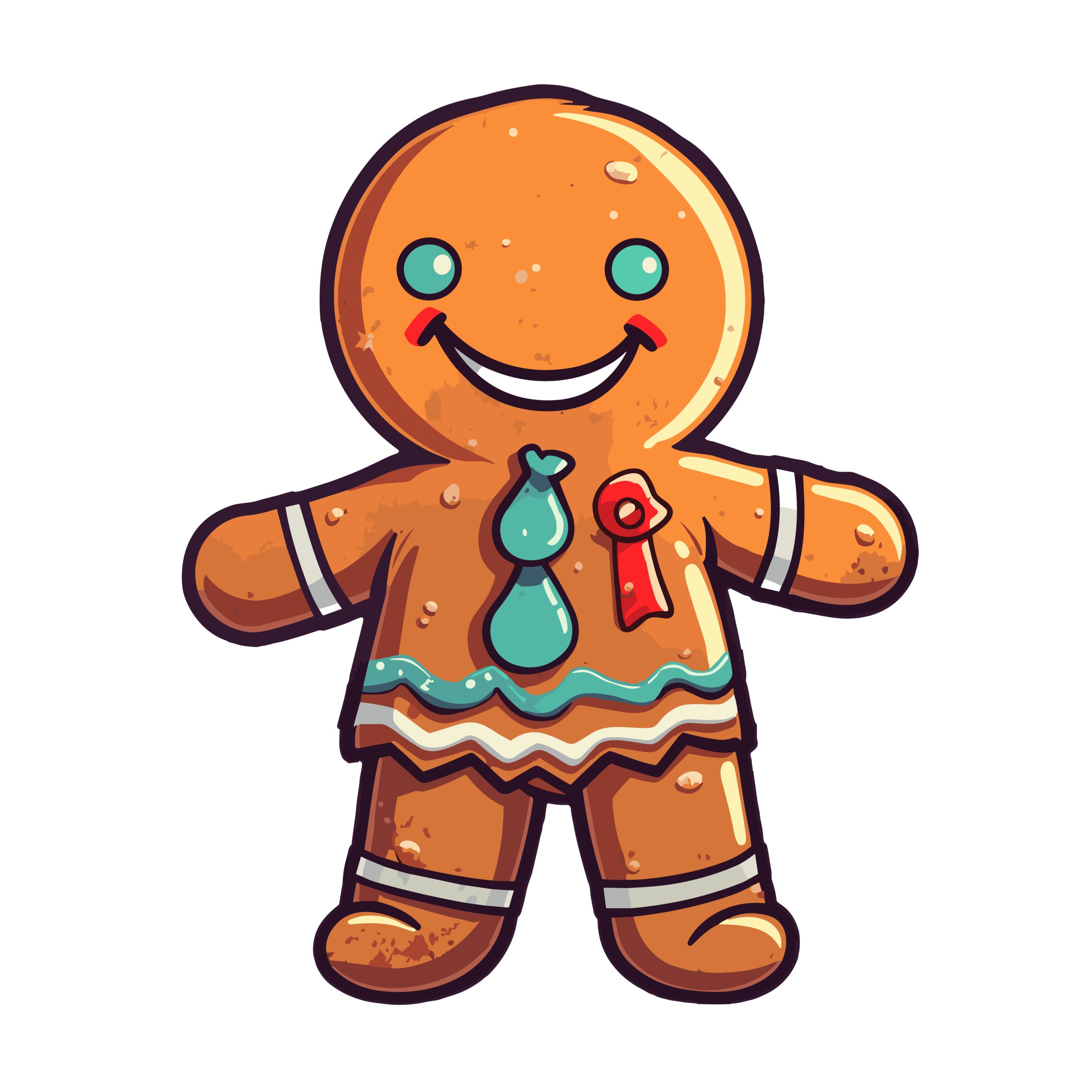 vector descargable para reproducir la imagen de una Galleta de jengibre 2. Utiliza tu máquina de corte CNC para la realización de este proyecto.