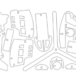 vector descargable para reproducir un helicóptero.  Utiliza tu máquina de corte CNC para la realización de este proyecto.