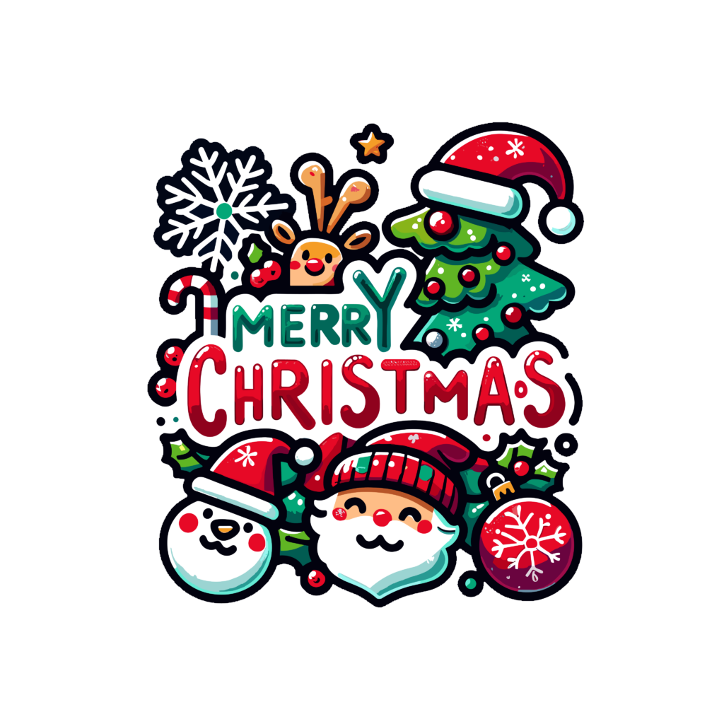 Letrero Merry Christmas — vector para corte CNC