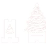 Base para celular "Navidad" 2 - Vector descarganle para corte CNC y grabado laser gratis | Stanser