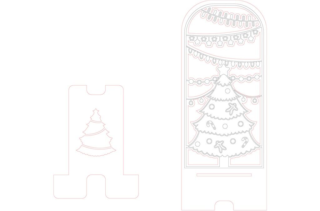 Base para celular «Navidad»