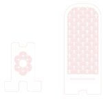 Base para celular "Arcoiris" - Vector descarganle para corte CNC y grabado laser gratis | Stanser