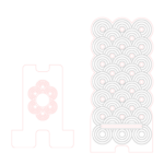 Base para celular "Círculos" - Vector descarganle para corte CNC y grabado laser gratis | Stanser