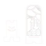 Base para celular "Halloween" - Vector descarganle para corte CNC y grabado laser gratis | Stanser