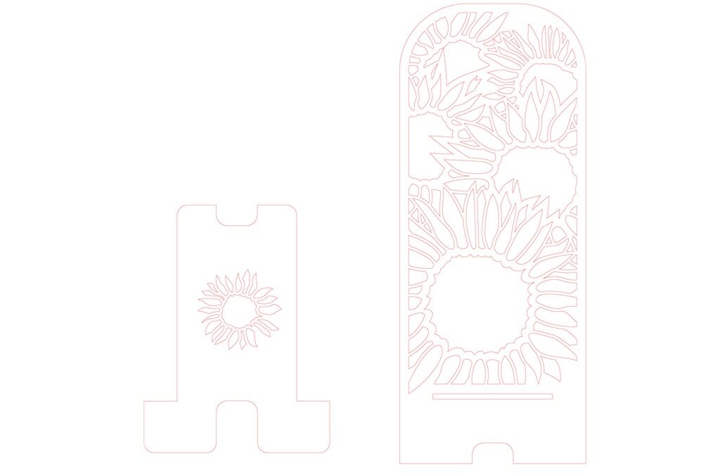 Base para celular «Girasoles» 1