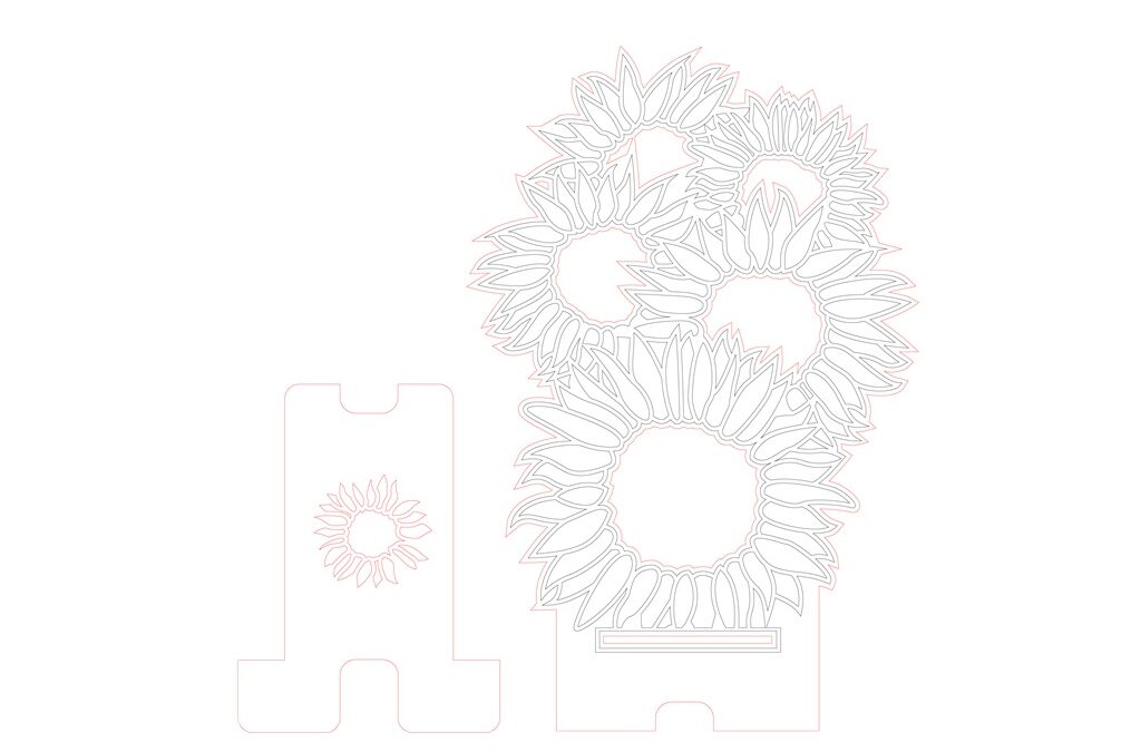 Base para celular «Girasoles» 2