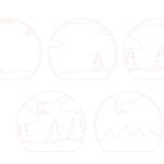 Globo de Nieve de 5 capas #1 - Vector descarganle para corte CNC y grabado laser gratis | Stanser
