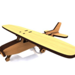 vector descargable para reproducir una avioneta en 3D. Utiliza tu máquina de corte CNC para la realización de este proyecto.