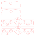 vector descargable para reproducir una bandeja rectangular. Utiliza tu máquina de corte CNC para la realización de este proyecto.