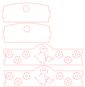 Bandeja rectangular