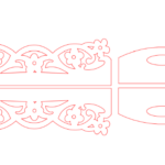 vector descargable para reproducir bandeja rectangular flores. Utiliza tu máquina de corte CNC para la realización de este proyecto.