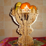 vector descargable para reproducir un frutero.  Utiliza tu máquina de corte CNC para la realización de este proyecto.