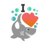 Letrero "I love sharks" - Vector descarganle para corte CNC y grabado laser gratis | Stanser