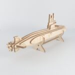 vector descargable para reproducir un submarino en 3D.  Utiliza tu máquina de corte CNC para la realización de este proyecto.