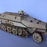 vector descargable para reproducir un tanque de guerra. Utiliza tu máquina de corte CNC para la realización de este proyecto.