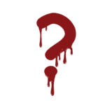 Abecedario Halloween "Interrogación" - Vector descarganle para corte CNC y grabado laser gratis | Stanser