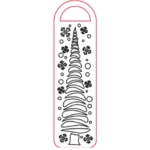 vector descargable para reproducir un adorno navideño para picarpote. Utiliza tu máquina de corte CNC para la realización de este proyecto.