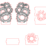 vector descargable para reproducir un soporte para tarjetas de visita. Utiliza tu máquina de corte CNC para la realización de este proyecto.
