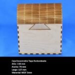 vector descargable para reproducir una caja con tapa redondeada.  Utiliza tu máquina de corte CNC para la realización de este proyecto.