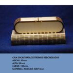 vector descargable para reproducir una caja con costados redondeados.   Utiliza tu máquina de corte CNC para la realización de este proyecto.