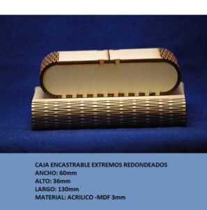 Caja costados redondeados