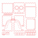 vector descargable para reproducir una caja para día de muertos.   Utiliza tu máquina de corte CNC para la realización de este proyecto.