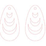 Aretes #5 - Vector SVG DXF para Laser CO2 - Descargable gratis | Stanser