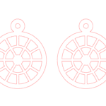 Aretes #8 - Vector SVG DXF para Laser CO2 - Descargable gratis | Stanser