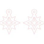 Aretes #23 - Vector SVG DXF para CNC Router y Laser CO2 - Descargable gratis | Stanser