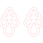 Aretes #25 - Vector SVG DXF para CNC Router y Laser CO2 - Descargable gratis | Stanser