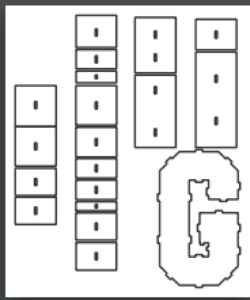 Caja de letra G