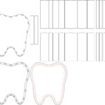vector descargable para reproducir una caja para dientes.   Utiliza tu máquina de corte CNC para la realización de este proyecto.