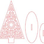Adorno de Pino para mesa #3 - Vector descarganle para corte CNC y grabado laser gratis | Stanser