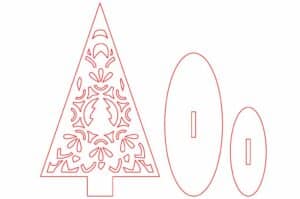 Adorno de Pino para mesa #10