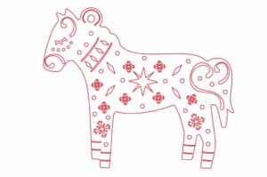 Adorno navideño «Caballo»