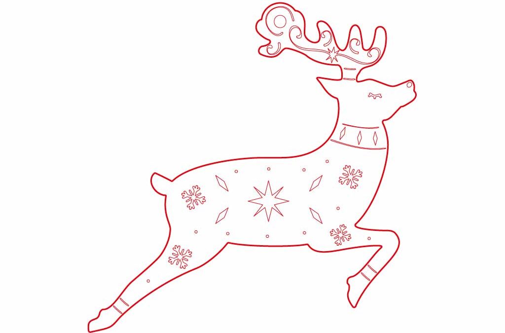 Adorno navideño “Reno» #2