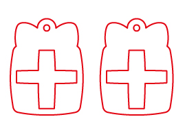 Aretes navideños “Regalo”