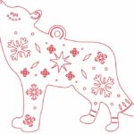 Adorno navideño “Lobo” - Vector descarganle para corte CNC y grabado laser gratis | Stanser