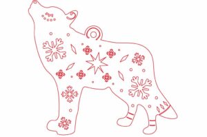 Adorno navideño “Lobo”