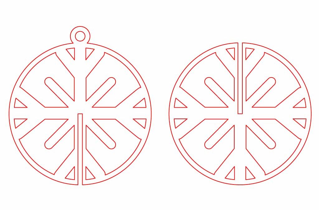 Esfera 3D “Copo de nieve”