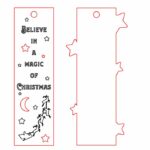 Separador Navideño #4 - Vector descarganle para corte CNC y grabado laser gratis | Stanser